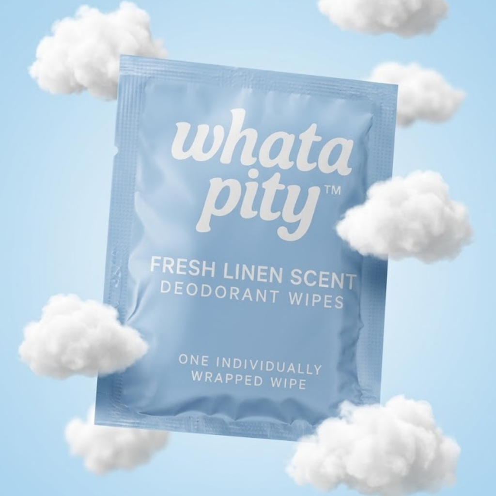 Fresh Linen Scented Deodorant Wipe Wrapped Individually