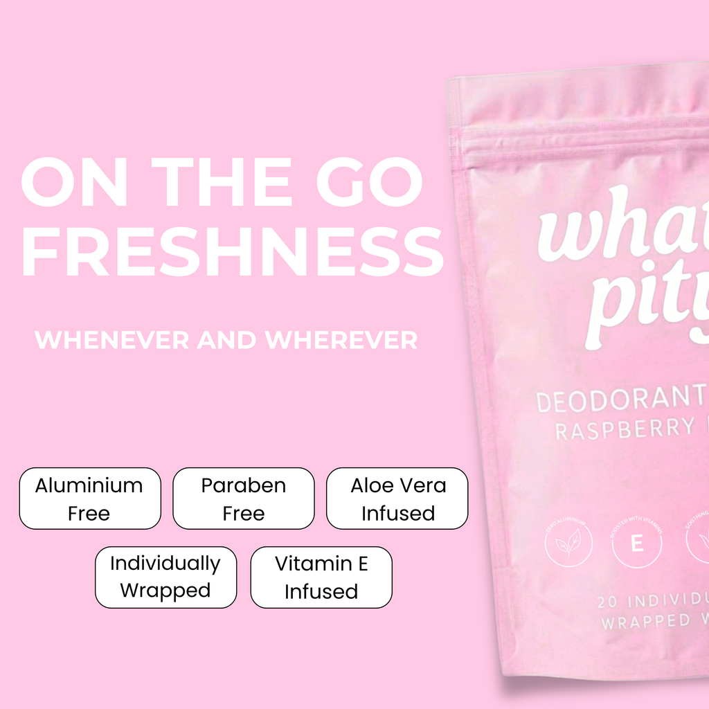 Raspberry Deodorant Wipes