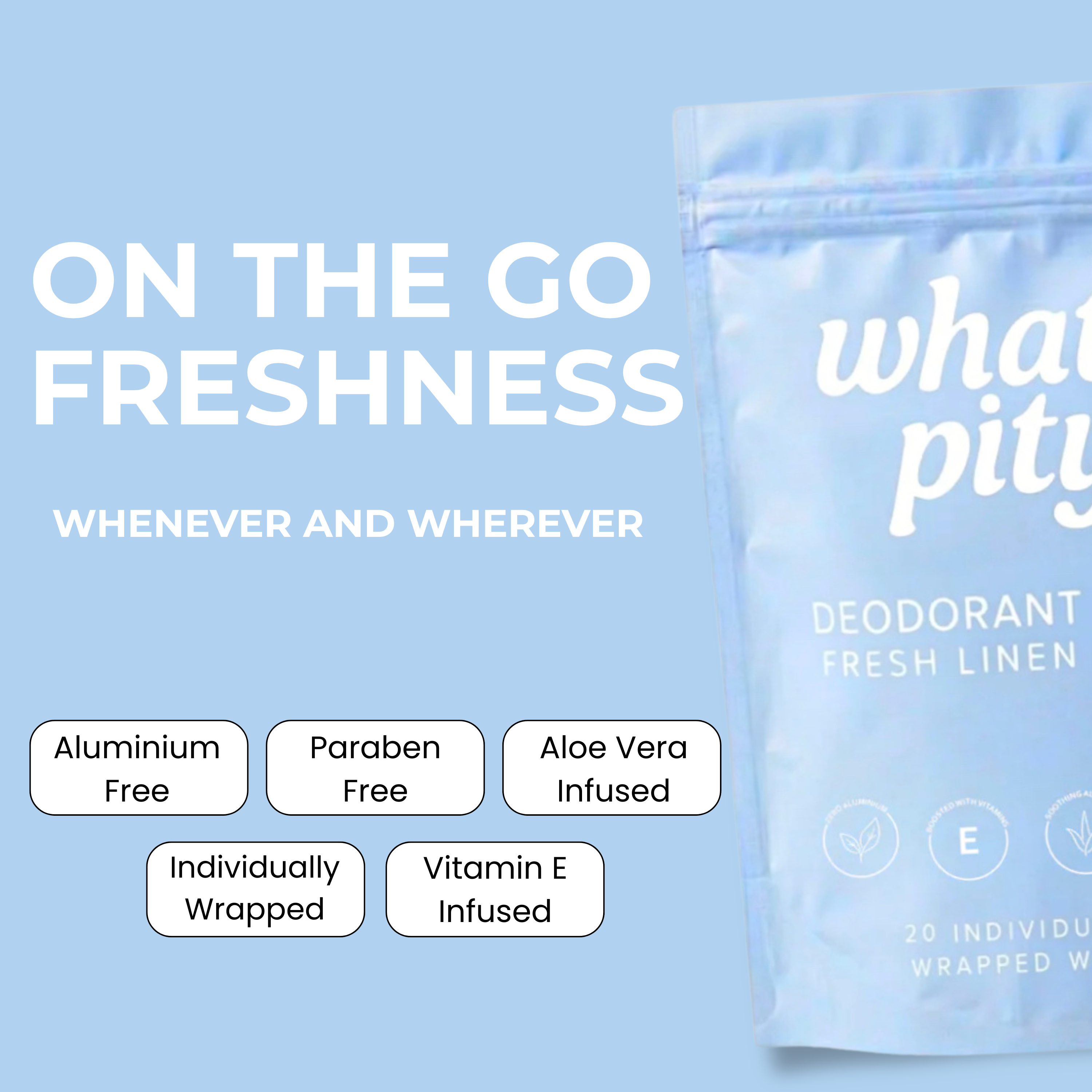 PREORDER: Fresh Linen Deodorant Wipes