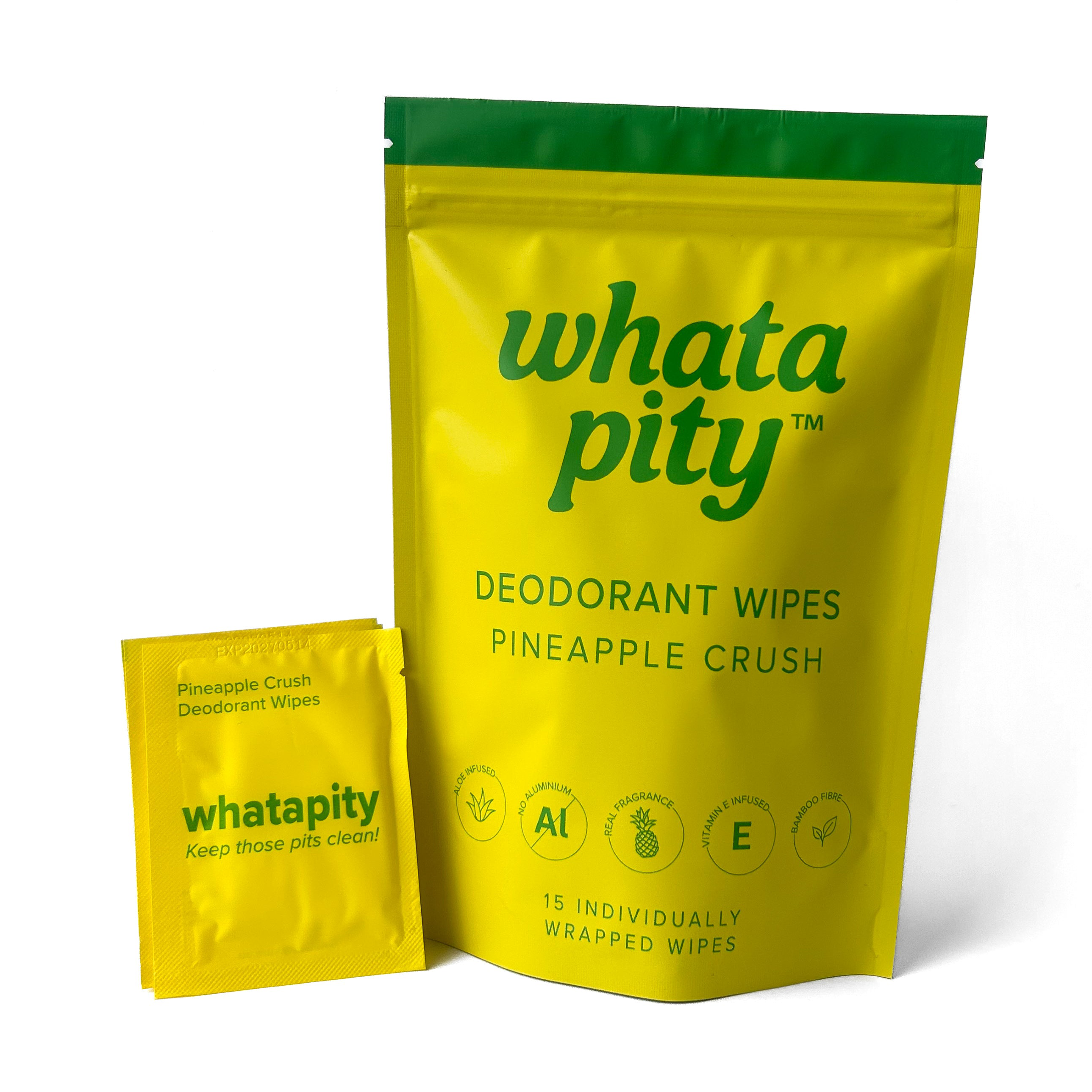 Pineapple Crush Individual Deodorant Wipe