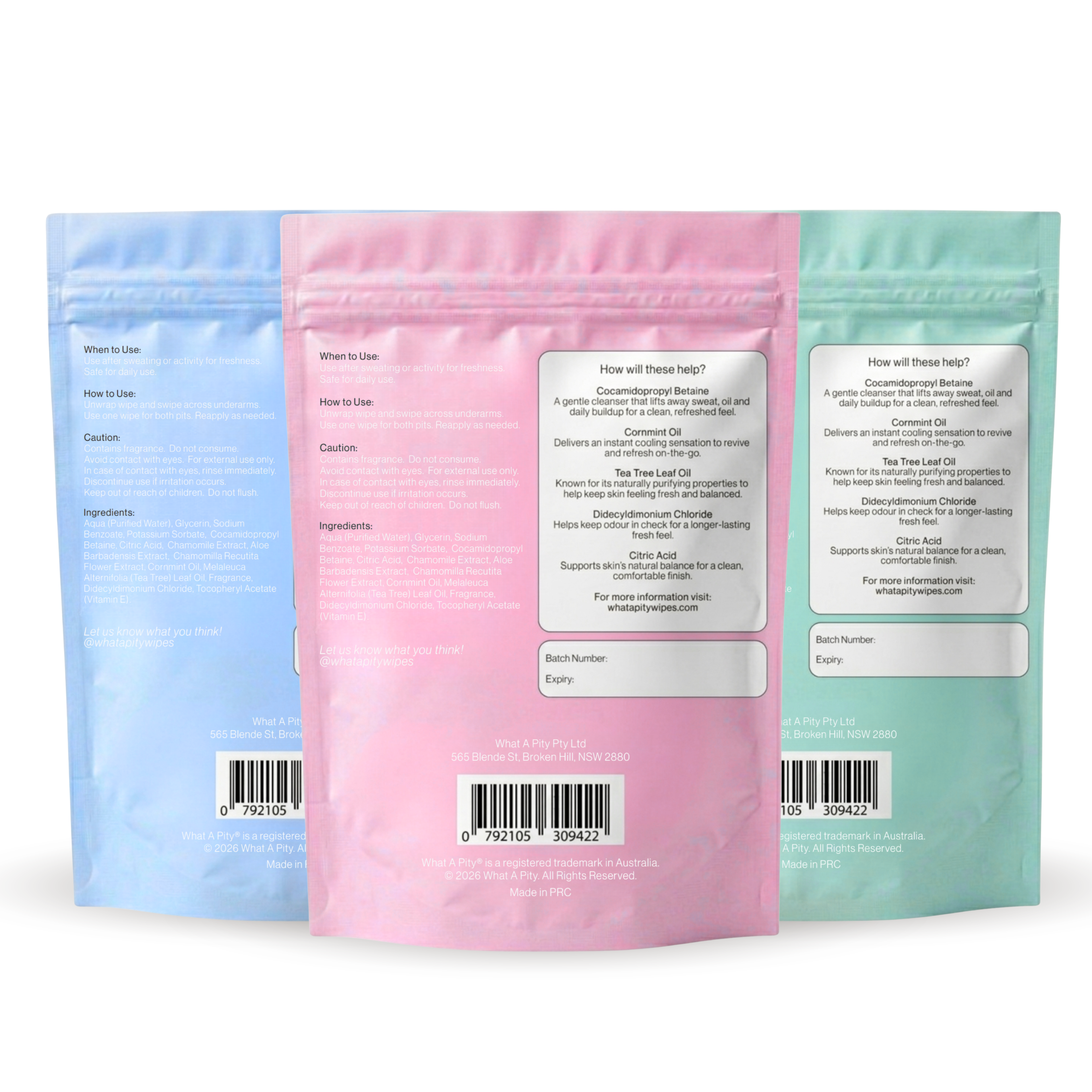 Deodorant Wipe Bundle